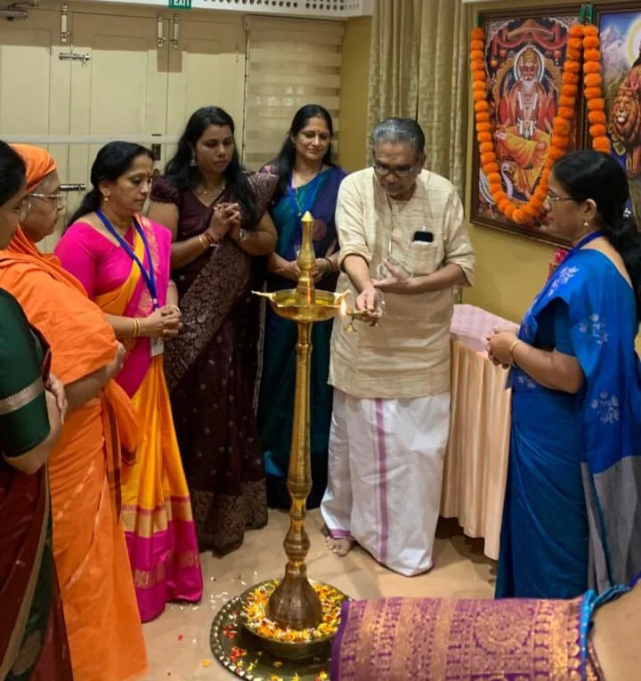 Chief Guest Shri K.V.S. Haridas Lighting the Ceremonial Bhadradeepam at Prajna 2026
